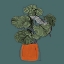 Picture of THE RETRO POT ON TEAL I