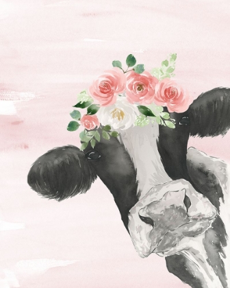 Picture of CROWNED COW ON PINK