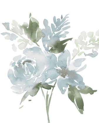 Picture of RESTFUL BLUE FLORAL II