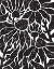 Picture of BW FLORAL LINOCUT