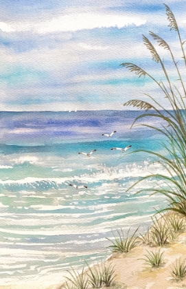 Picture of WATERCOLOR SEA VIEW I