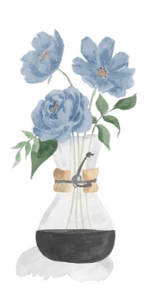 Picture of TUMBLER OF BLUE FLOWERS I