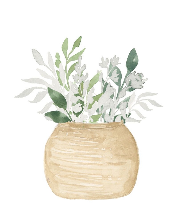 Picture of POT OF WHITE FLORAL