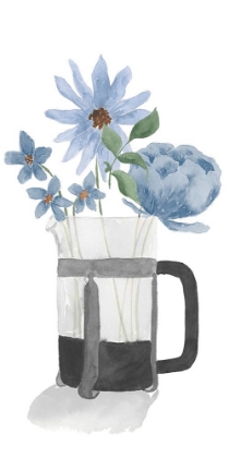 Picture of TUMBLER OF BLUE FLOWERS II