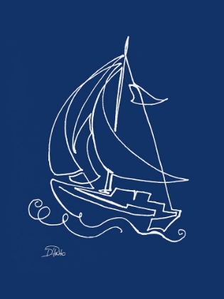 Picture of LITTLE SAIL ON BLUE