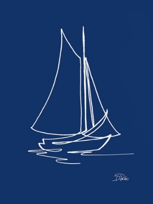 Picture of LITTLE SAIL ON BLUE