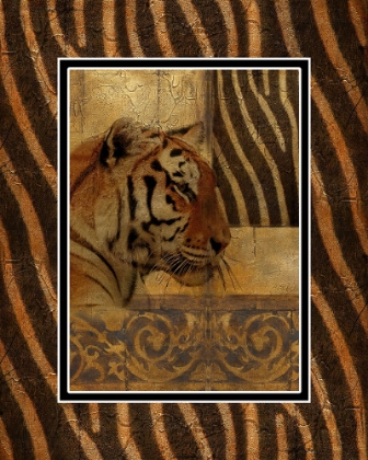 Picture of ELEGANT SAFARI WITH BORDER II (TIGER)