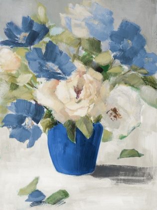 Picture of SHADES OF BLUE FLORAL