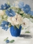 Picture of SHADES OF BLUE FLORAL
