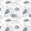 Picture of INDIGO OCEAN PATTERN