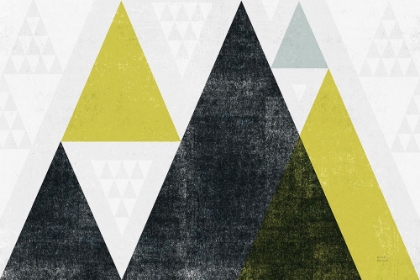 Picture of MOD TRIANGLES I YELLOW BLACK