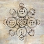Picture of NEUTRAL MANDALA I CROP