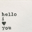 Picture of HELLO I LOVE YOU