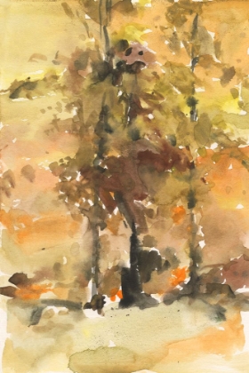 Picture of FALL FOLIAGE WATERCOLOR I