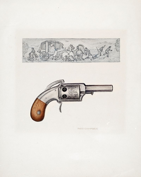 Picture of REVOLVER AND SKETCH 1935