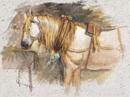 Picture of STUDY OF A HORSE-BRITTANY 1873