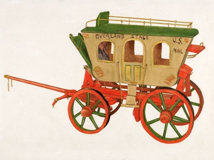 Picture of WOODEN MODEL OF OVERLAND STAGE 1937