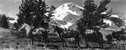 Picture of MT. HOOD WITH FOREST RANGER