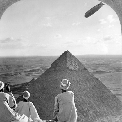 Picture of GRAF ZEPPELIN OVER THE GREAT PYRAMID 1931