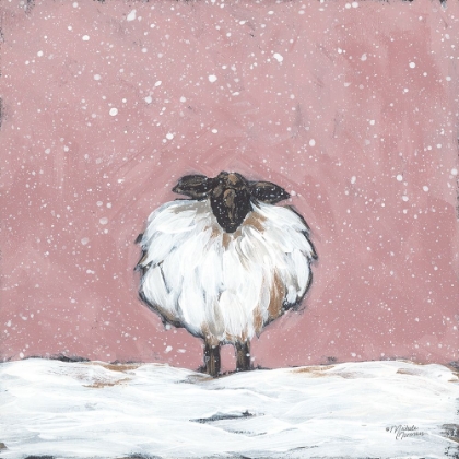Picture of PASTEL PINK WINTER SHEEP