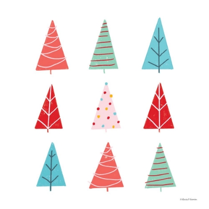 Picture of PLAYFUL CHRISTMAS TREES   