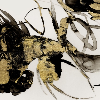 Picture of GESTURAL BLACK AND GOLD I 