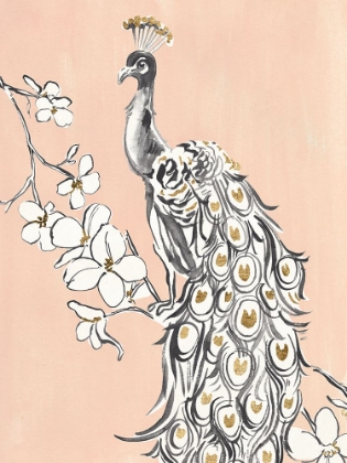 Picture of PEACOCK IN GOLD II
