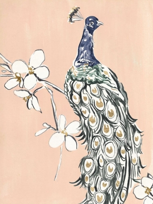 Picture of PEACOCK IN GOLD III