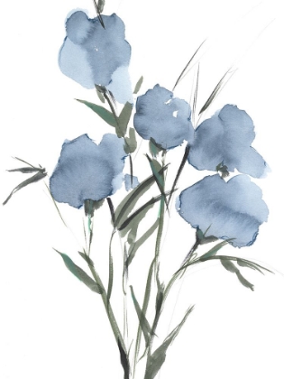 Picture of WATERCOLOR BLUE BOUQUET I