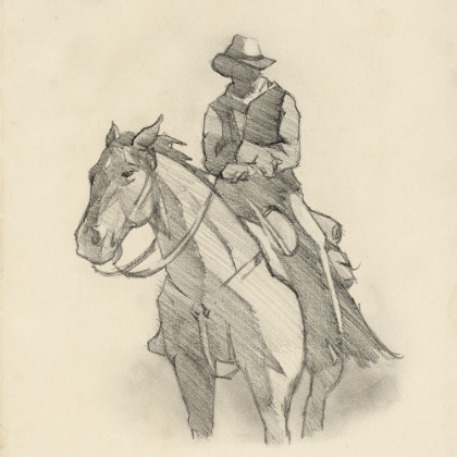 Picture of WESTERN RIDER SKETCH II