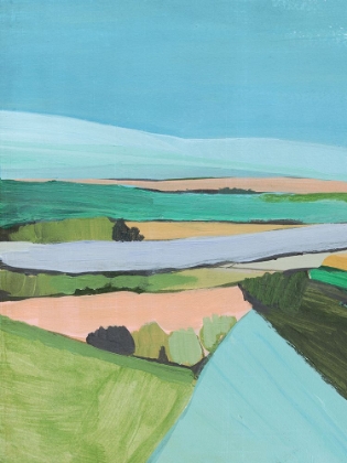 Picture of BRIGHT COLORED COUNTRYSIDE I