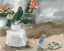 Picture of VASE OF PINK FLOWERS III