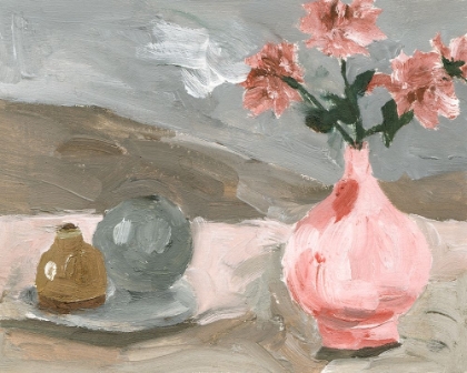 Picture of VASE OF PINK FLOWERS VI
