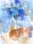 Picture of BUNCH OF BLUE FLOWERS II