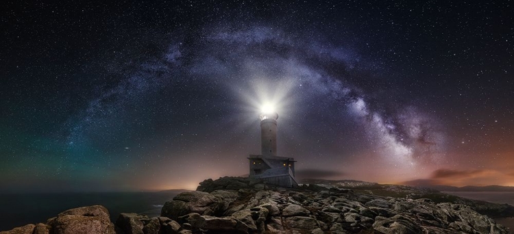 Picture of LIGHTHOUSE AND MILKY WAY