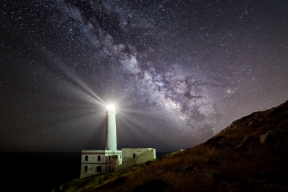 Picture of THE LIGHTHOUSE AND THE MILKY WAY