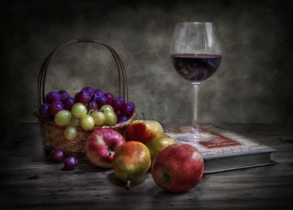 Picture of WINE-FRUIT AND READING.