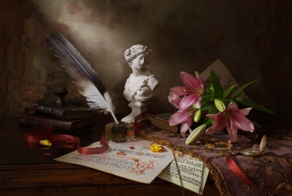 Picture of STILL LIFE WITH LILY AND BUST