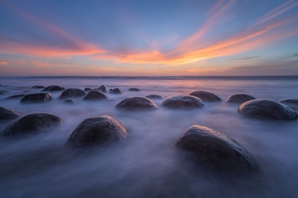 Picture of SUNSET AT BOWLING BALL BEACH