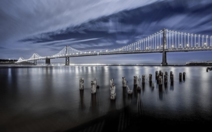 Picture of THE BAY BRIDGE LIGHTS SAN FRANCISCO