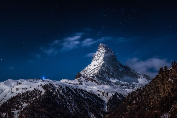 Picture of FULL MOON AT MATTERHORN