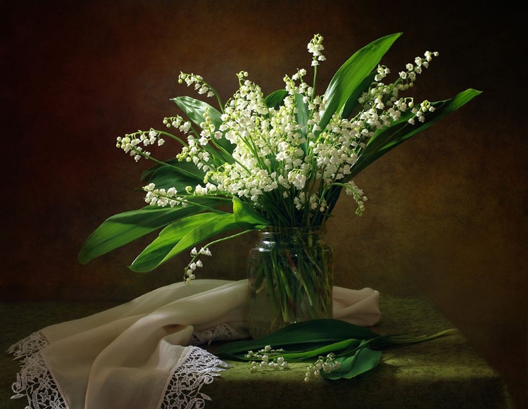 Picture of WITH A BOUQUET OF LILIES OF THE VALLEY