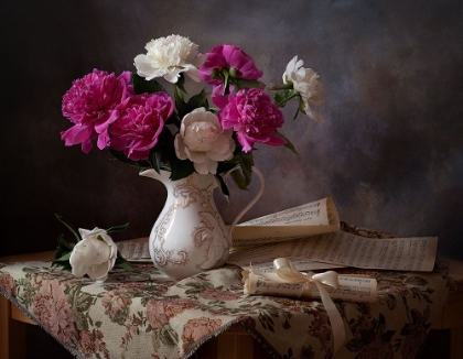 Picture of STILL LIFE WITH PEONIES