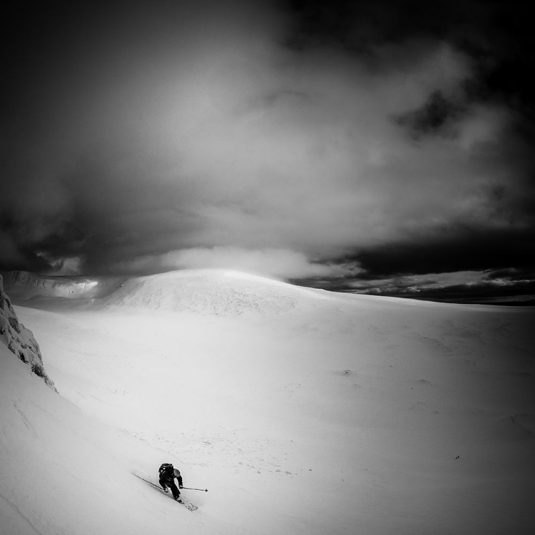 Picture of HAPPINESS IS FIRST TRACKS IN FRESH SNOW