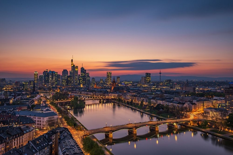 Picture of FRANKFURT SKYLINE AT SUNSET