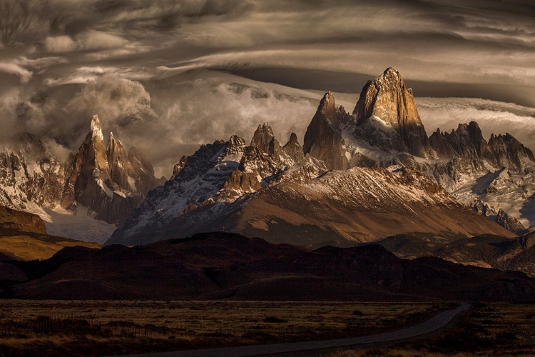 Picture of STRIPED SKY OVER THE PATAGONIA SPIKES