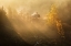 Picture of ALPINE CHURCH IN THE MORNING FOG