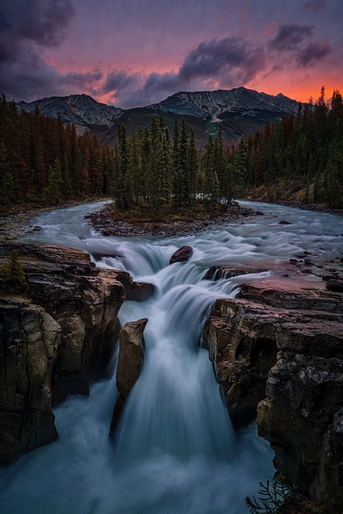 Picture of SUNRISE AT SUNWAPTA FALLS