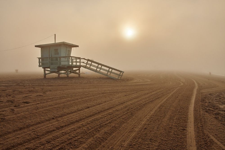 Picture of FOG ON THE BEACH - SANTA MONICA