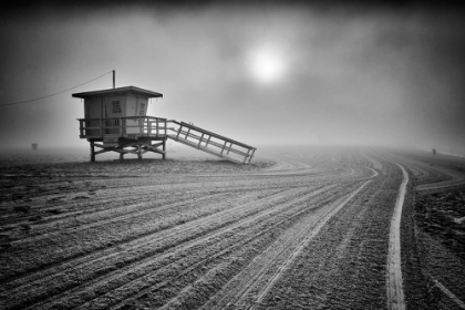 Picture of FOG ON THE BEACH - SANTA MONICA-CALIFORNIA